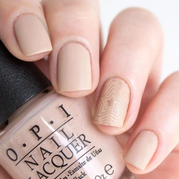 Coolest Womens Light Nude Nails