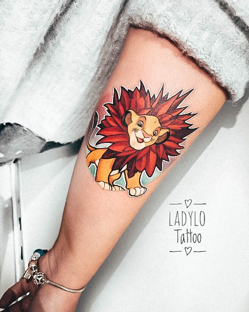 Coolest Womens Lion King Tattoos