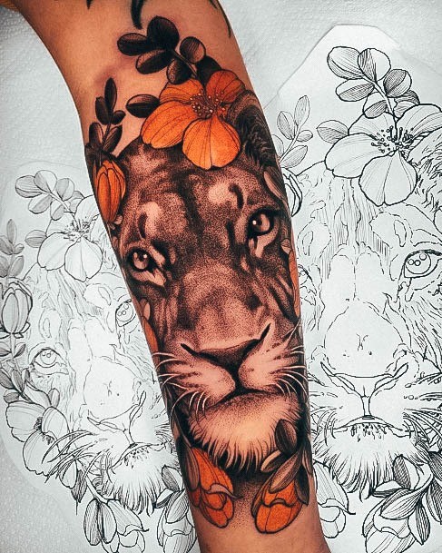 Coolest Womens Lioness Tattoos