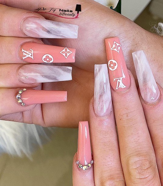 Coolest Womens Marble Nails