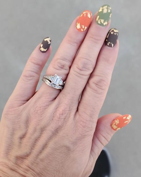 Coolest Womens Matte Fall Nails