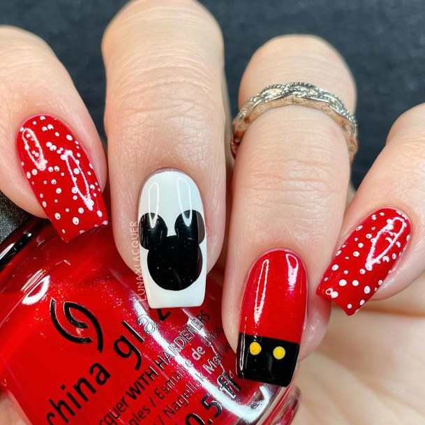 Coolest Womens Mickey Mouse Nails