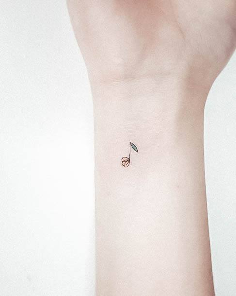 Coolest Womens Music Note Tattoos