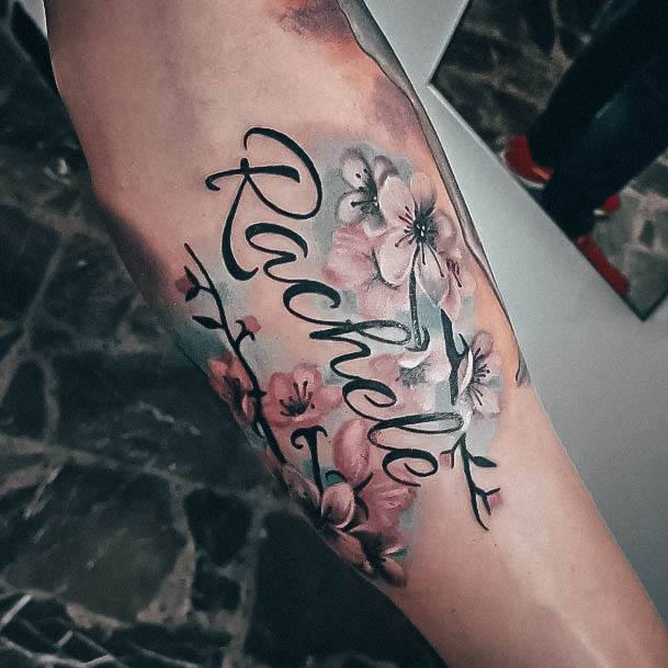 Coolest Womens Name Tattoos Rachele