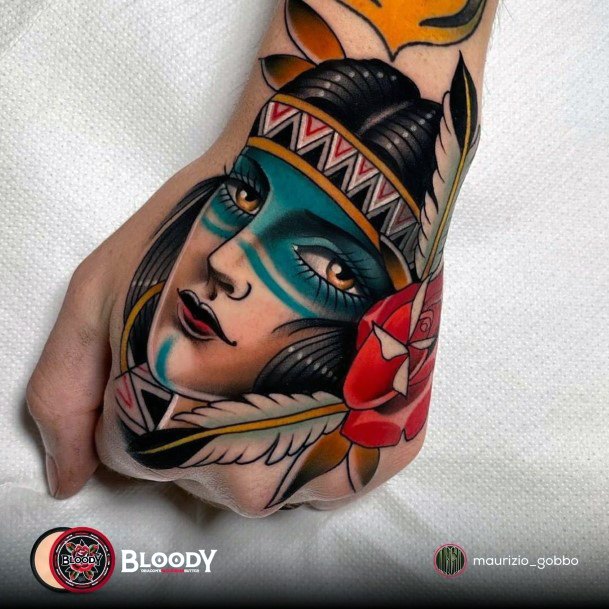 Coolest Womens Native American Tattoos