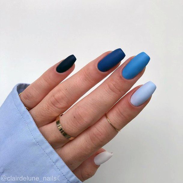 Coolest Womens Navy Blue Dress Nails