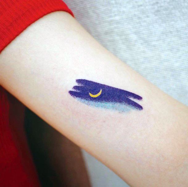 Coolest Womens Night Sky Tattoos