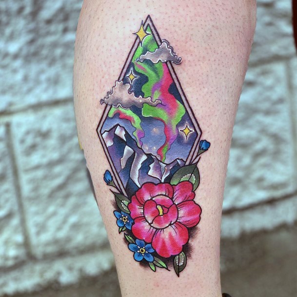 Coolest Womens Northern Lights Tattoos