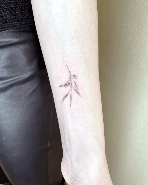 Coolest Womens Olive Tree Tattoos