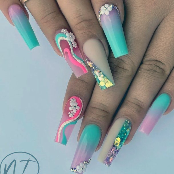 Coolest Womens Ombre Summer Nails