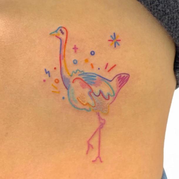 Coolest Womens Ostrich Tattoos