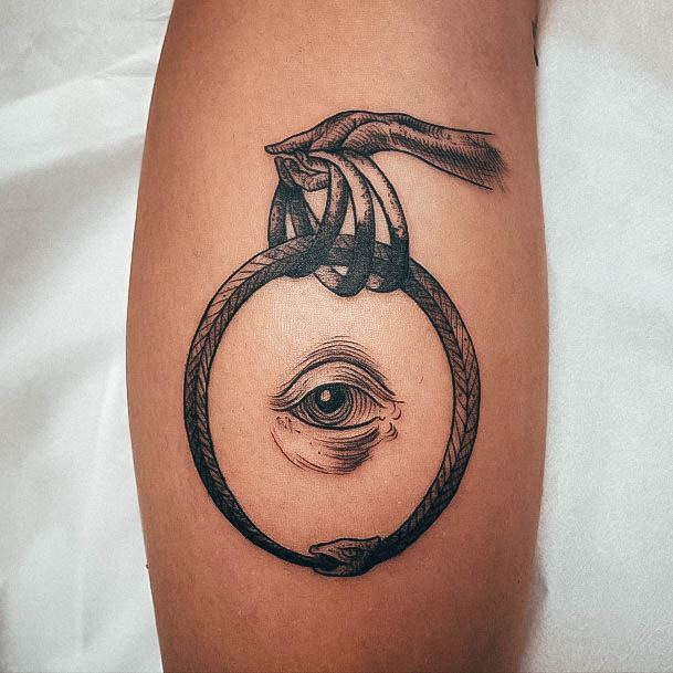 Coolest Womens Ouroboros Tattoos