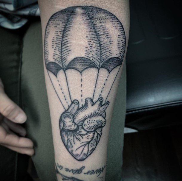 Coolest Womens Parachute Skydiving Tattoos