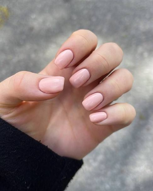 Coolest Womens Peach And Pink Nails