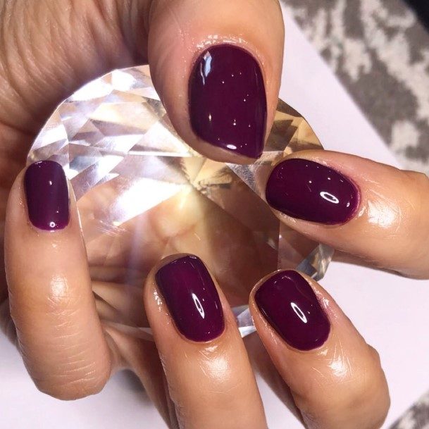 Coolest Womens Plum Nails