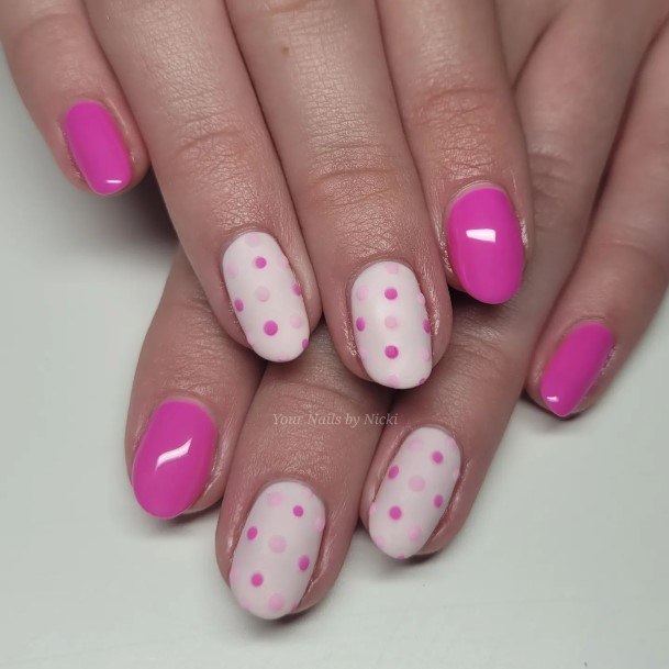 Coolest Womens Polka Dot Nails