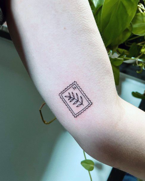 Coolest Womens Postage Stamp Tattoos