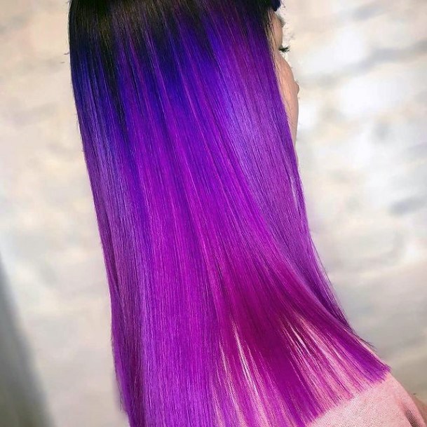 Coolest Womens Purple Ombre Hairstyless