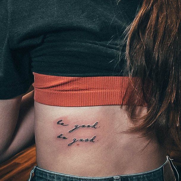 Coolest Womens Quote Tattoos Words