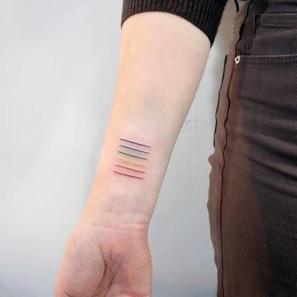 Coolest Womens Rainbow Tattoos
