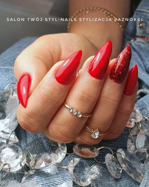 Coolest Womens Red Summer Nails