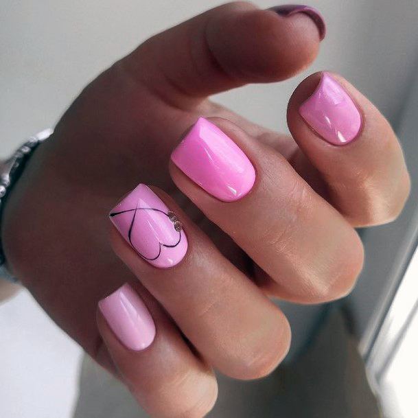 Coolest Womens Rose Pink Nails