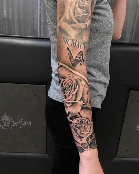 Rose With Watch Tattoo in 2023  Watch tattoos Tribal sleeve tattoos Half  sleeve tattoos for guys