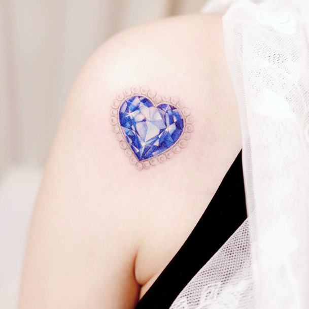 Coolest Womens Sapphire Tattoos