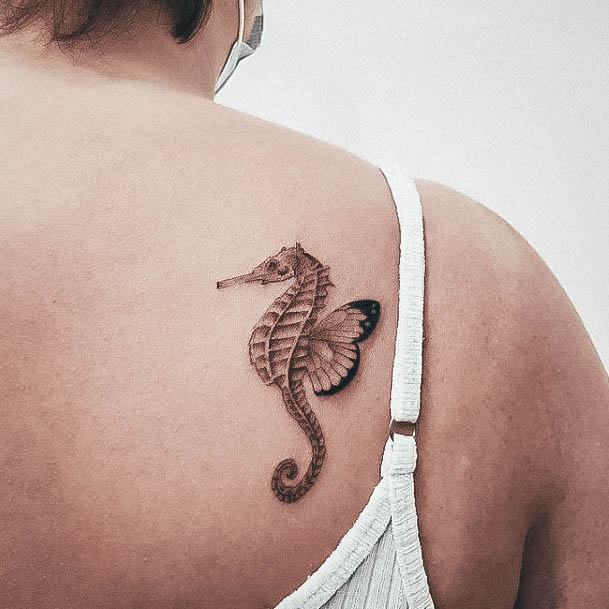 Coolest Womens Seahorse Tattoos