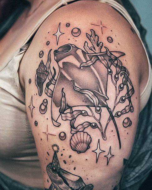 Coolest Womens Seashell Tattoos