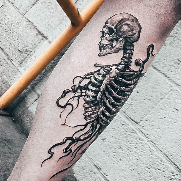 Coolest Womens Skeleton Tattoos