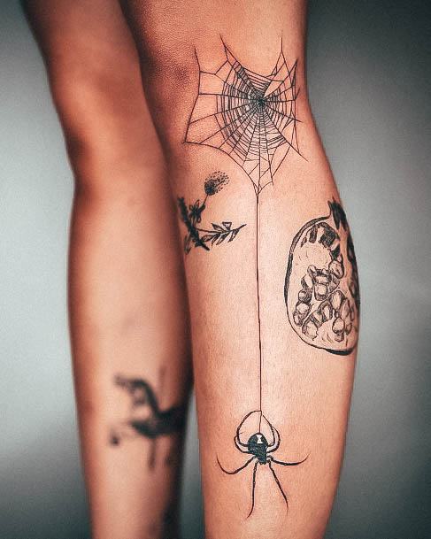 Coolest Womens Spider Tattoos