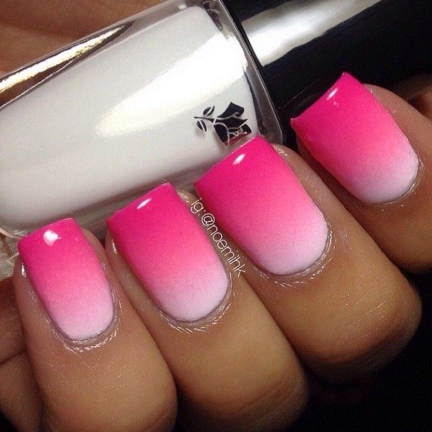 Coolest Womens Square Ombre Nails
