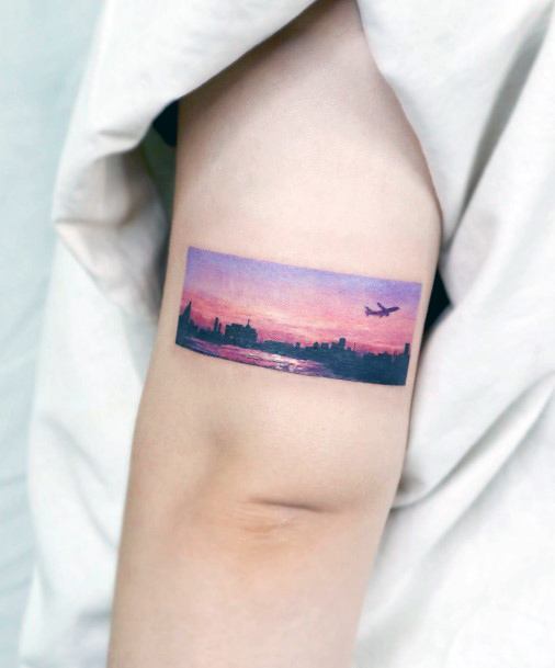 Coolest Womens Sunset Sunrise Tattoos