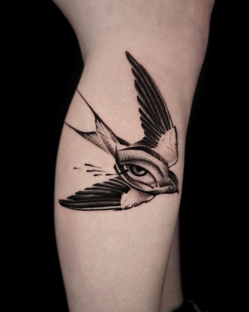 Coolest Womens Swallow Tattoos