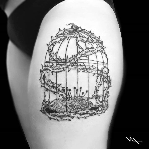 Coolest Womens Thorns Tattoos