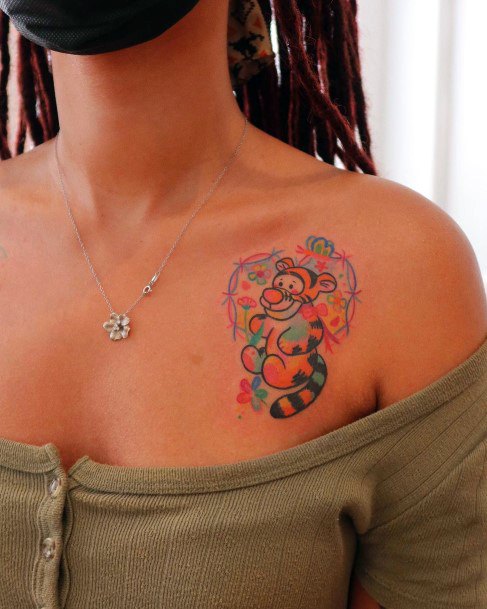 Coolest Womens Tigger Tattoos