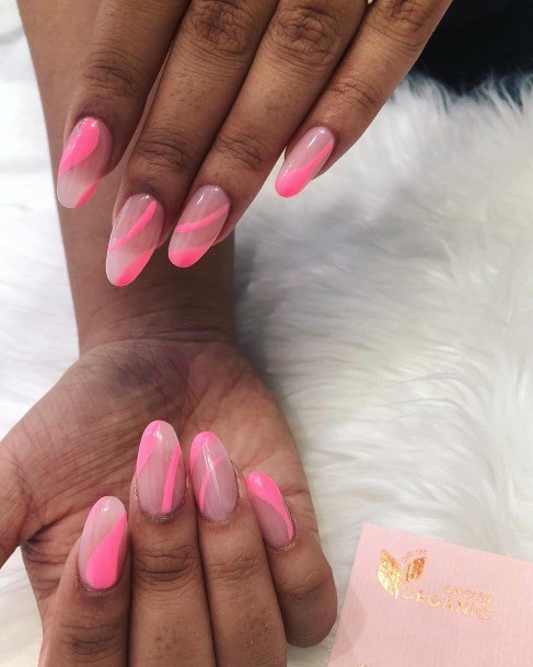 Coolest Womens Translucent Pink Nails