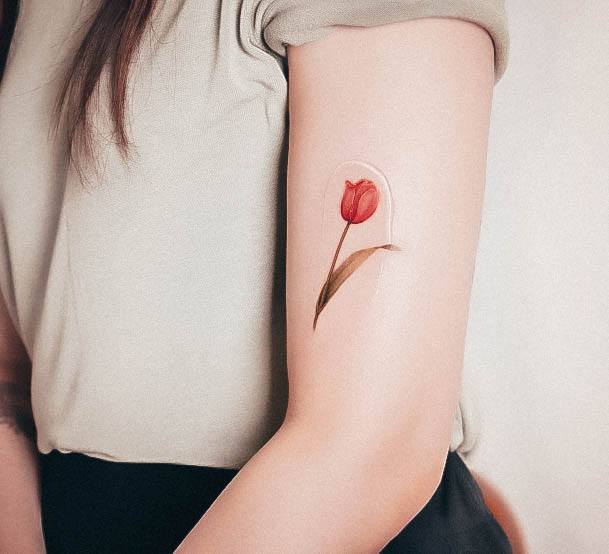 Coolest Womens Tulip Tattoos