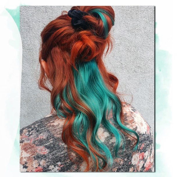 Coolest Womens Turquoise Hairstyless