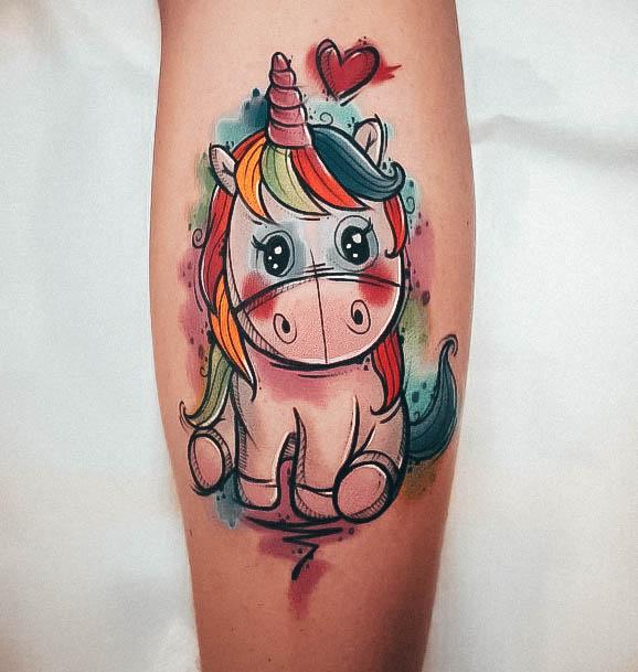 Coolest Womens Unicorn Tattoos