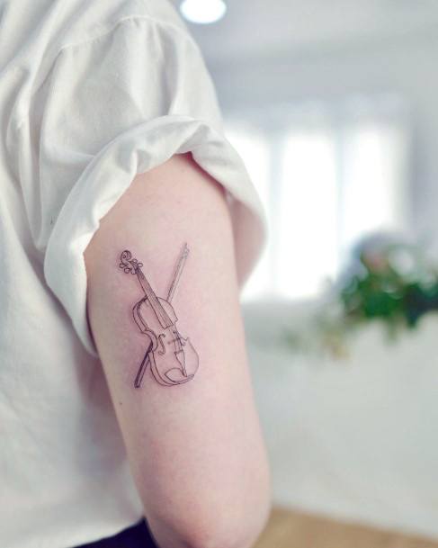 Coolest Womens Violin Tattoos