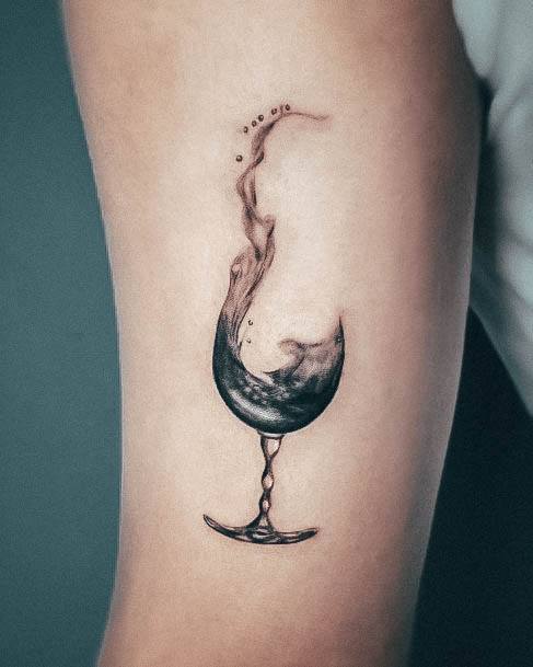 Coolest Womens Wine Tattoos