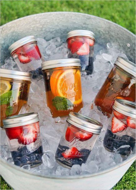 Cooling Sherbets In Mason Jar Wedding Decorations