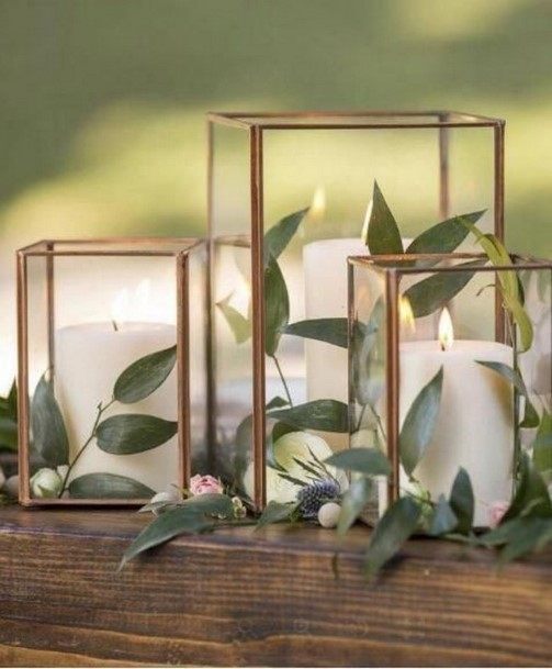 Copper Vase Wedding Centerpiece Ideas