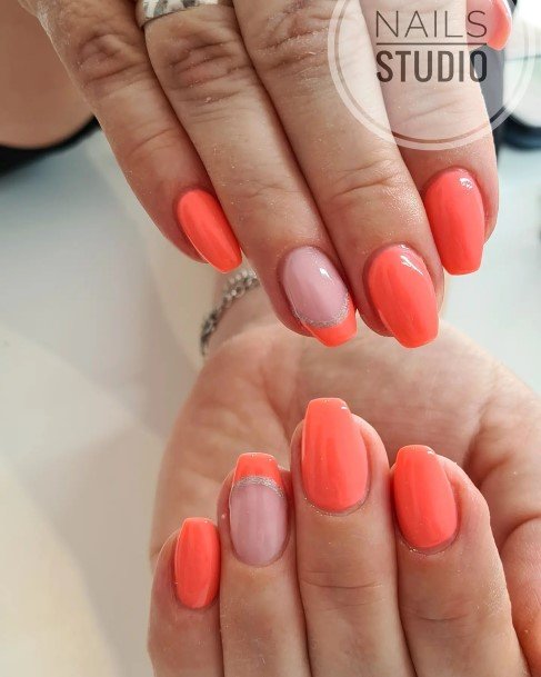 Coral Nails For Girls