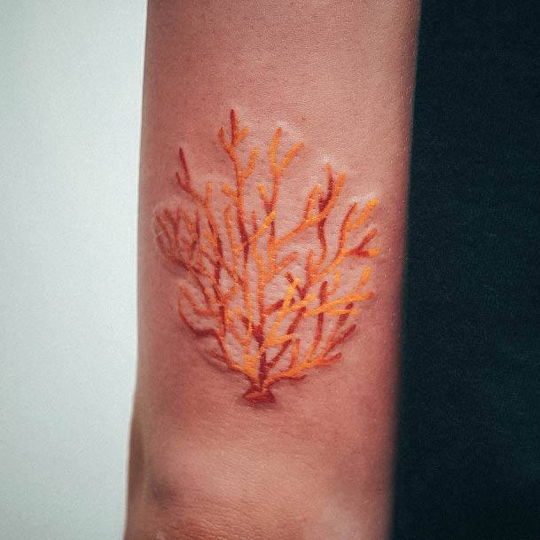 Coral Tattoo For Ladies