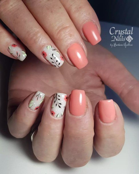 Coralic Womens Coral Nail Designs