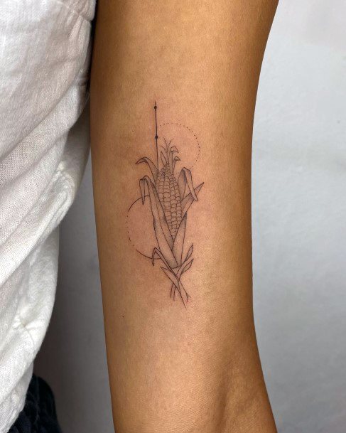 Corn Tattoo For Ladies