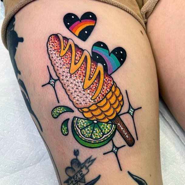 Corn Woman Tattoo Art